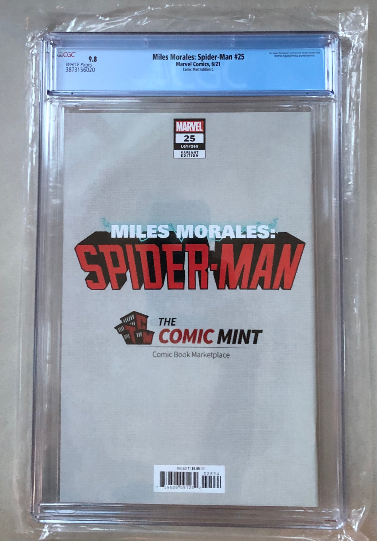 Miles Morales Spider-Man 25 CGC 9.8 Comic Mint Edition